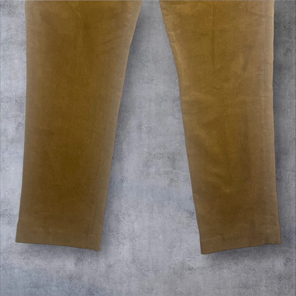 Polo Ralph Lauren Corduroy Chino Pants Mens 34x34 Flat Front Stretch Classic Fit
